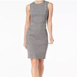 Calvin Klein Houndstooth Pencil Dress